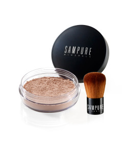 Foundation Natural Beige and kabuki set